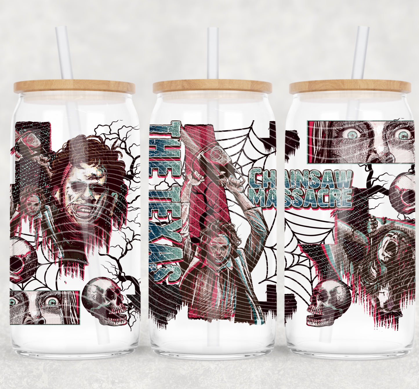 Horror Chainsaw 16 Oz Wrap