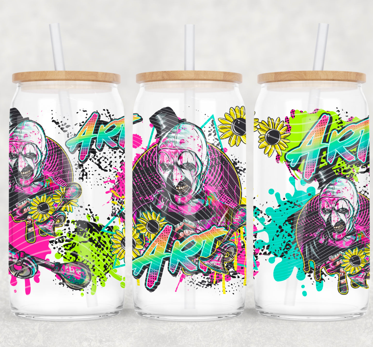 SD Terrified of Clowns 16 Oz Wrap