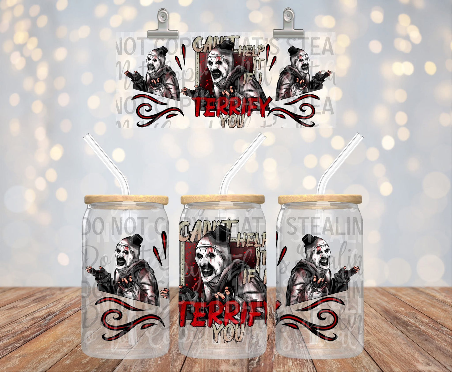 Can’t Help It If I Terrofy You 16 Oz Wraps