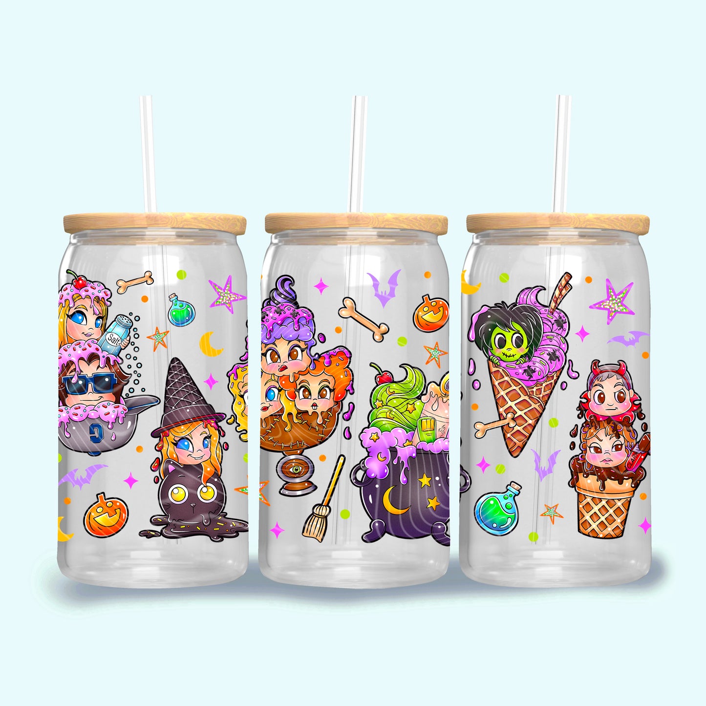 3 Sister Witches Ice Cream 16 Oz Wrap