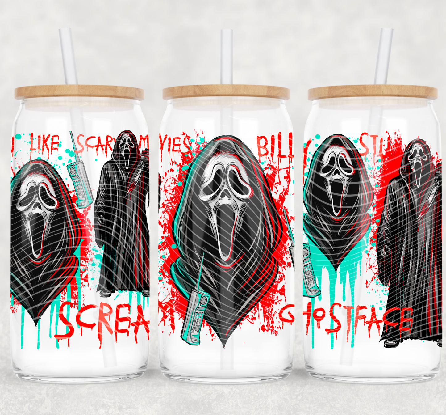 SD Horror Ghost 16 Oz Wrap