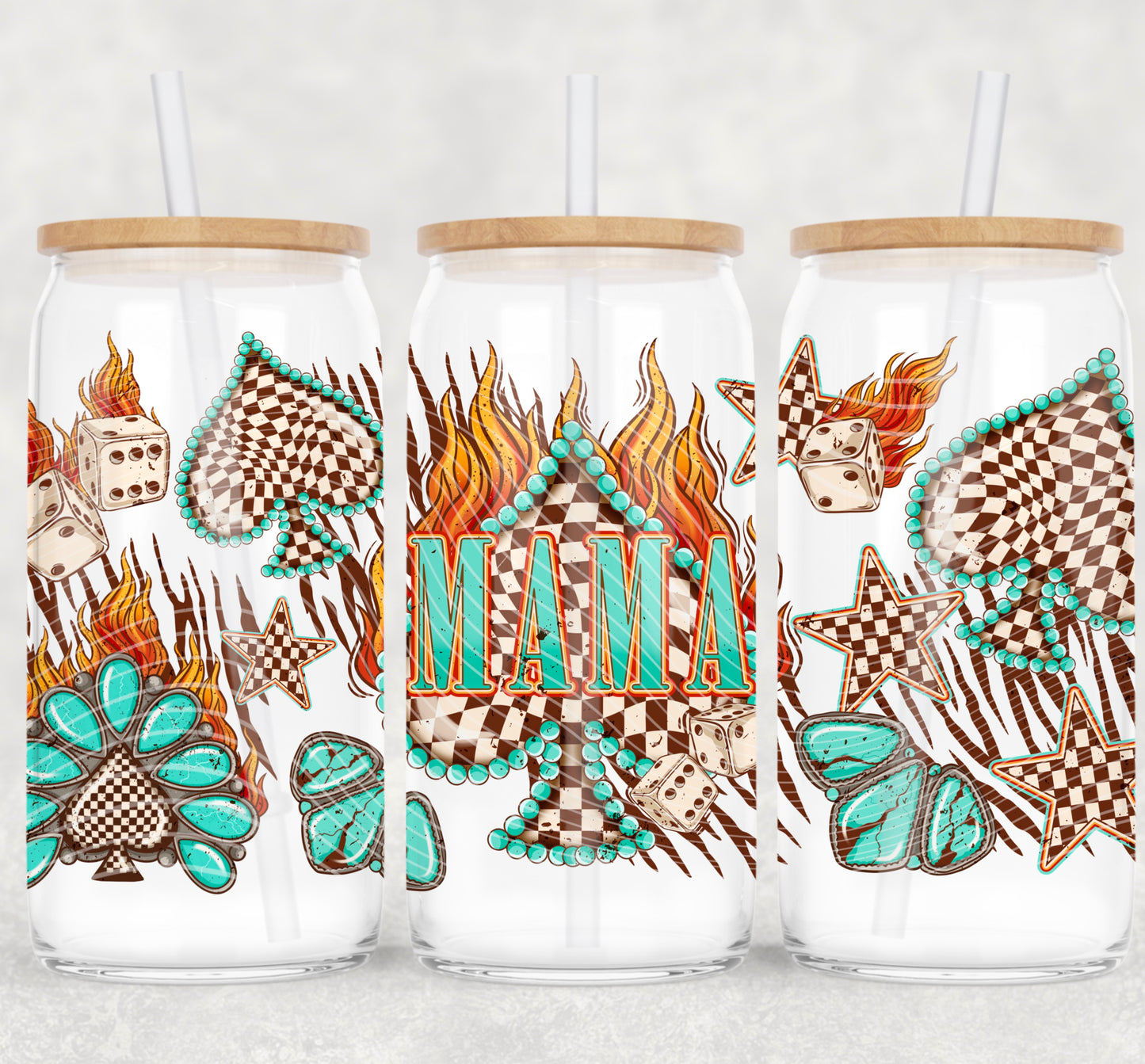 Mama Spades Fire 16 Oz Wrap