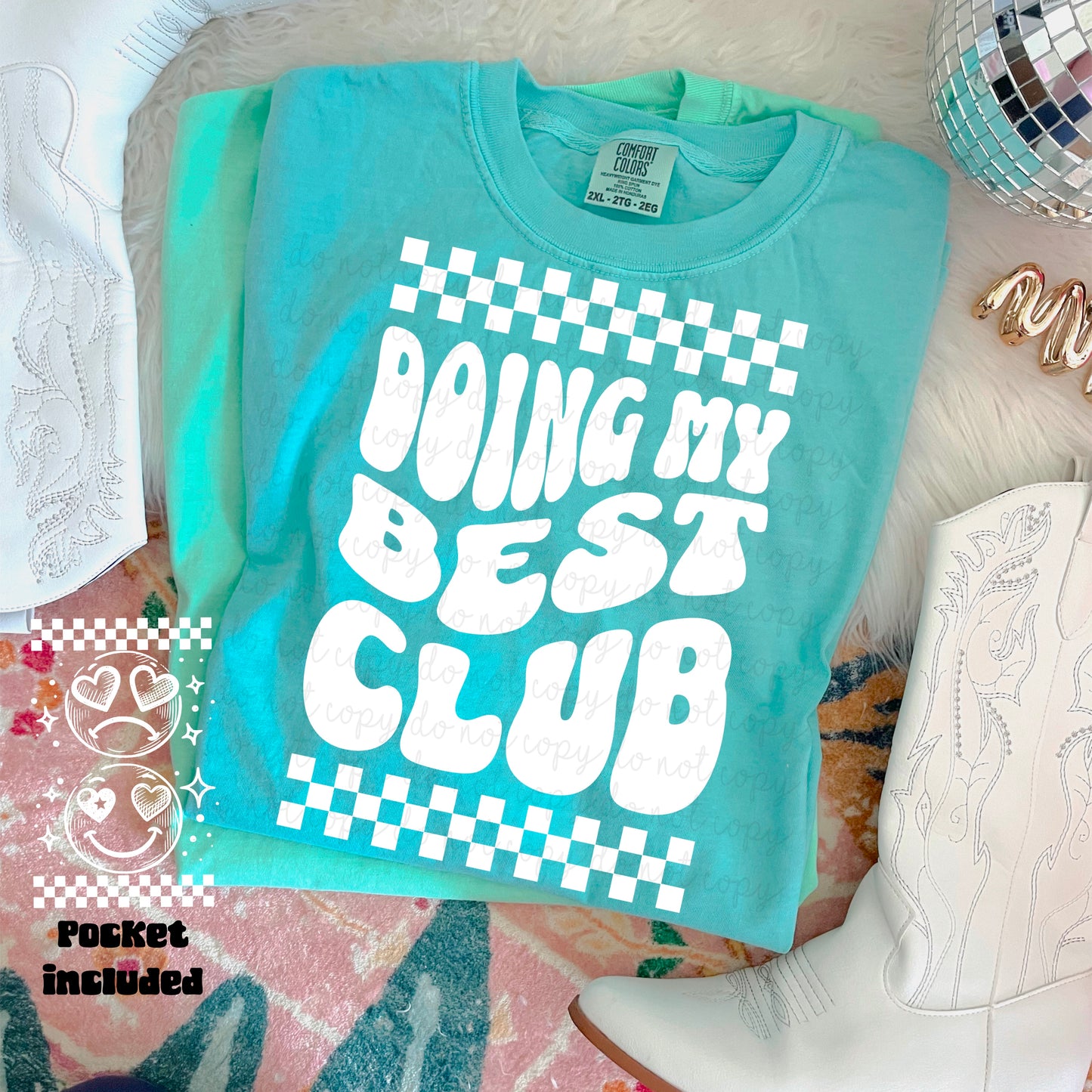Doing My Best Club DTF - White