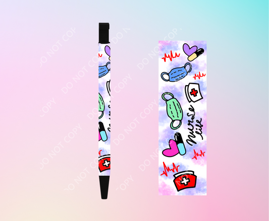 Nurse V2- UV dtf Pen Wraps