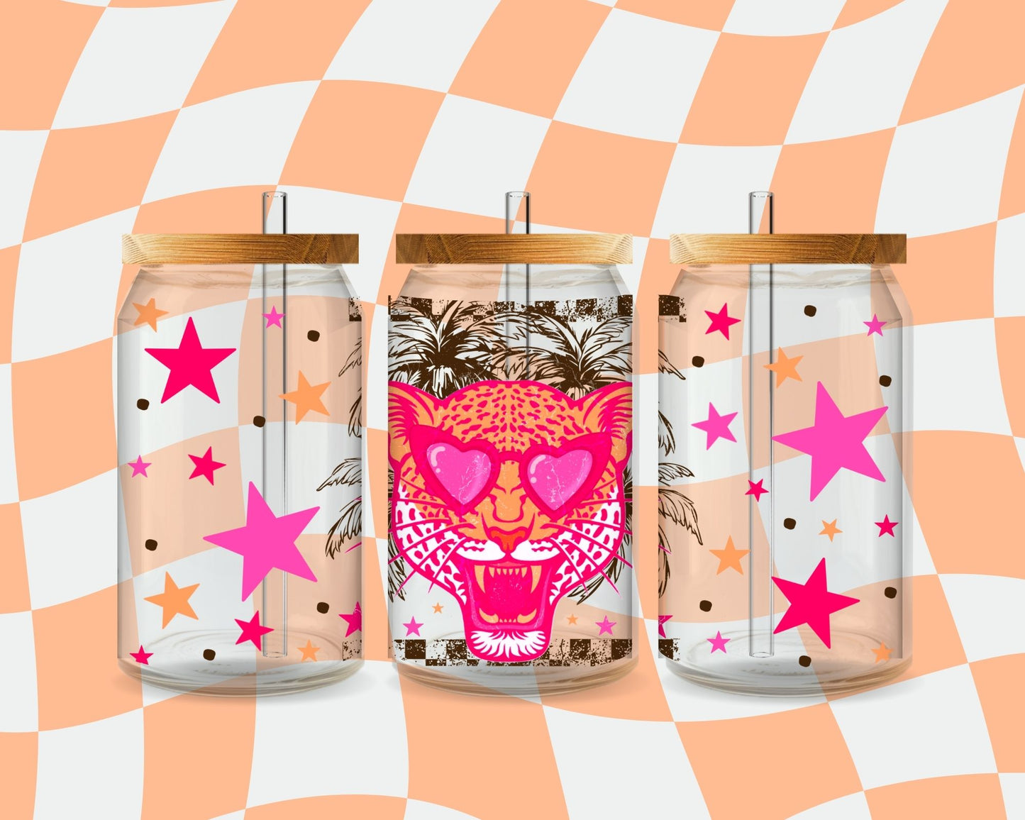 Summer Leopard 16 Oz Wrap