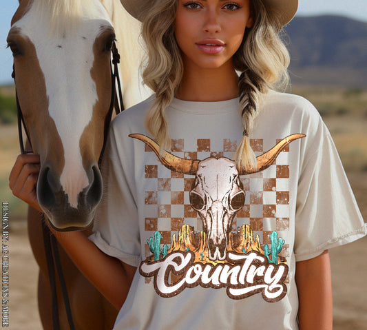 Country Teal   DTF PRINT