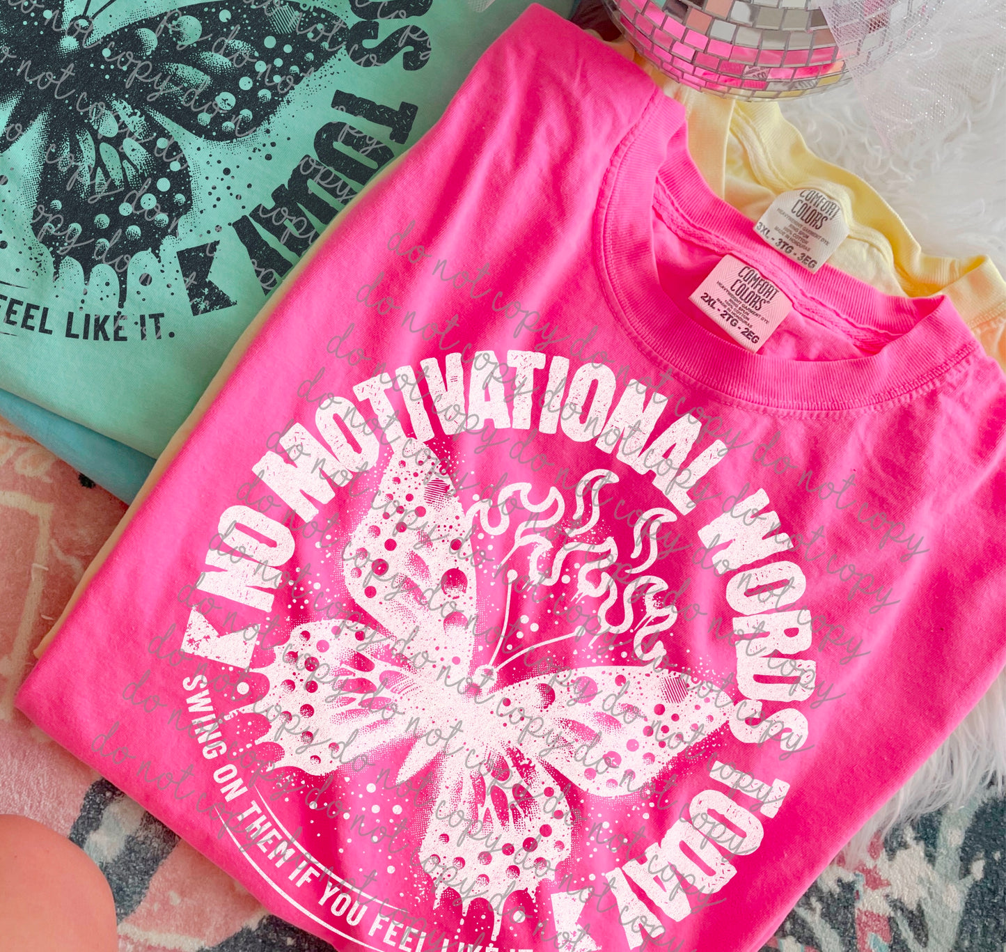 No Motivational Word DTF - White