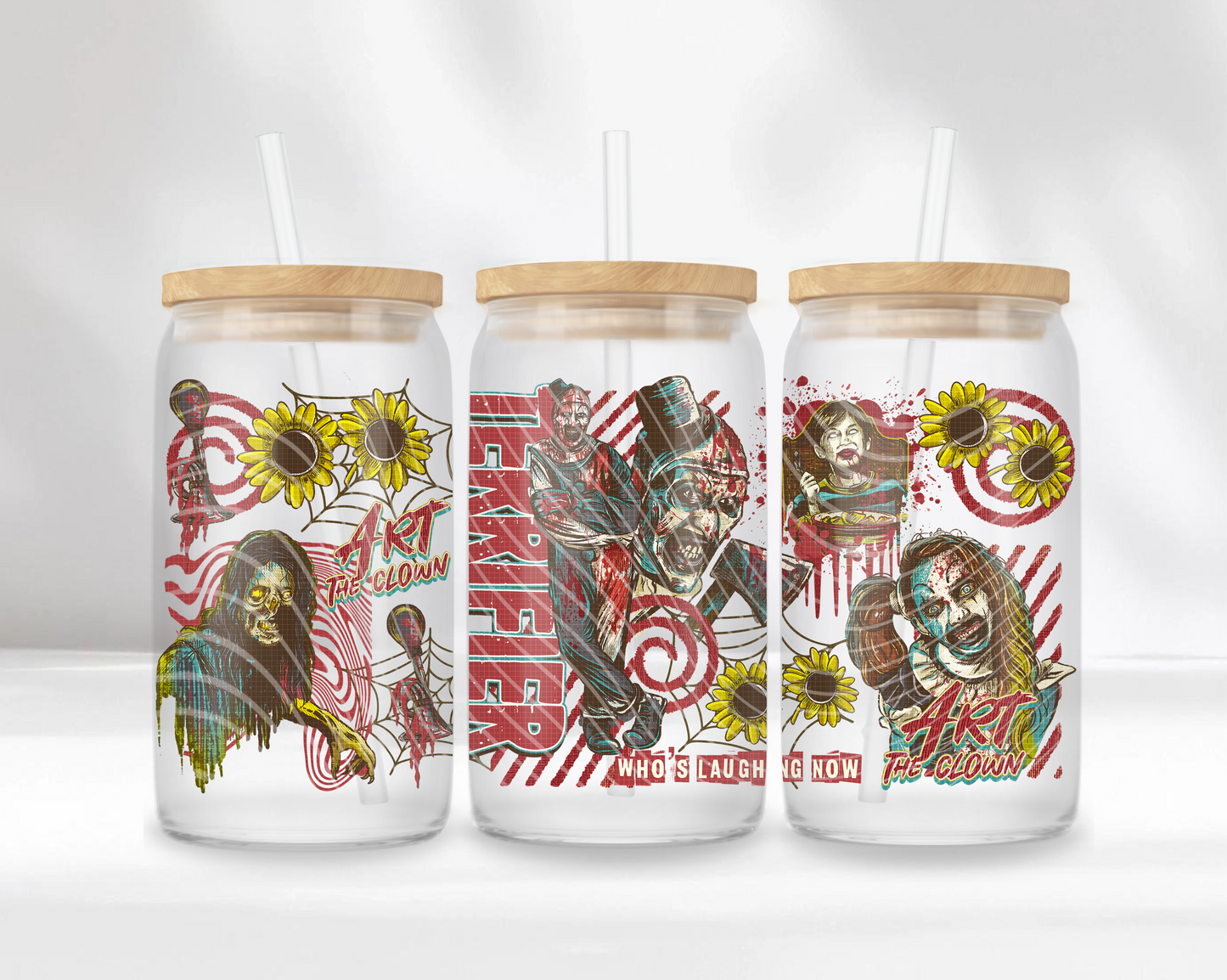 Horror Clown 16 Oz Wrap