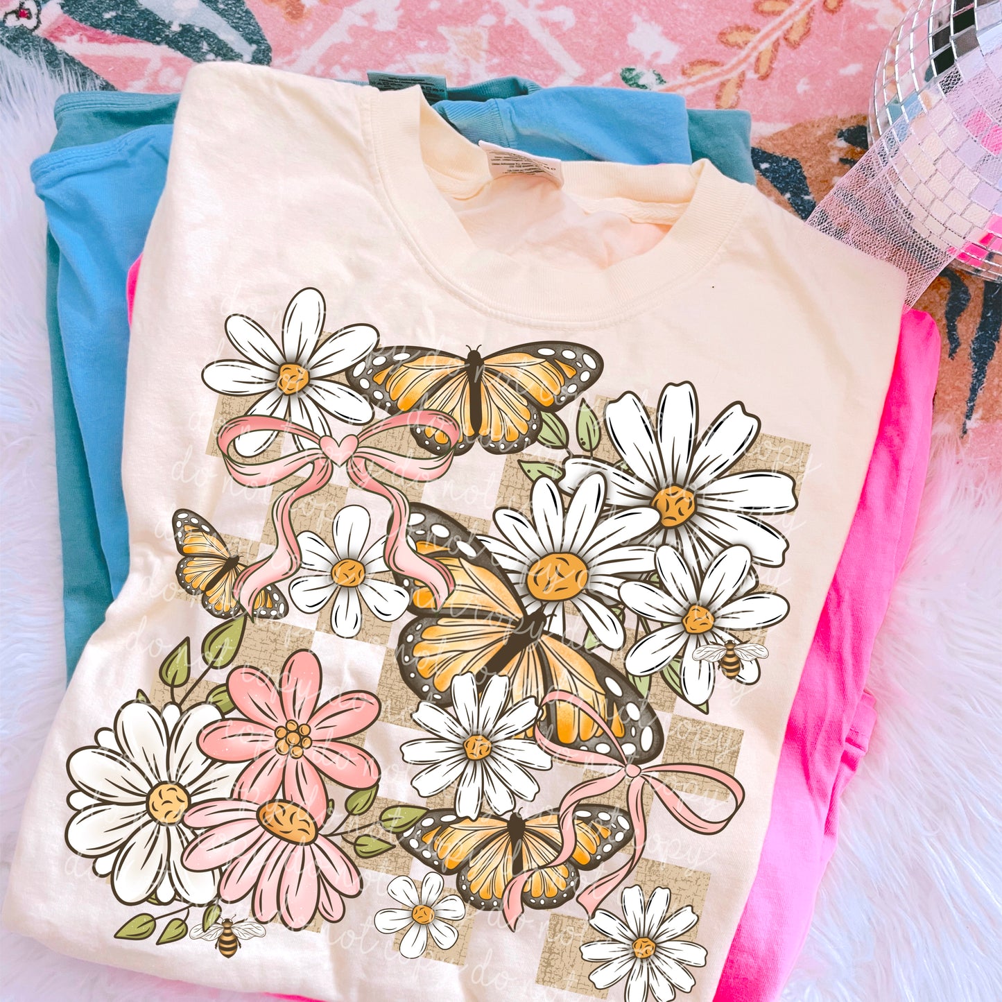Butterflies and Daisies DTF