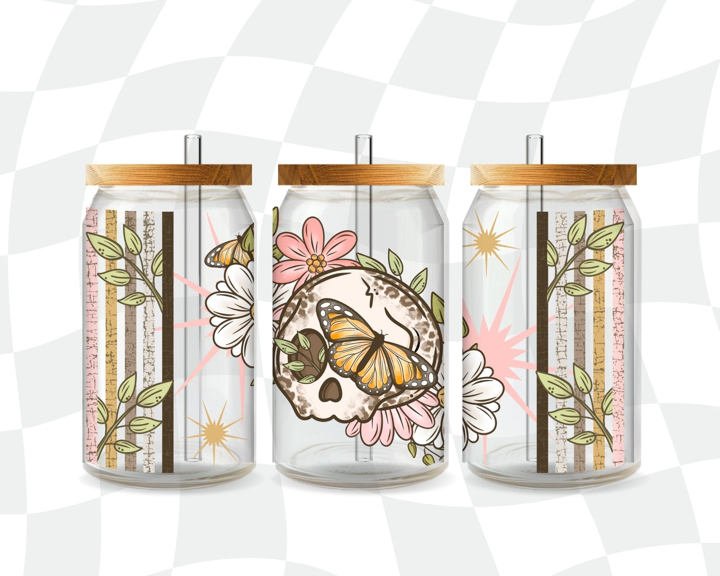 Leopard Skull 16 Oz Wrap