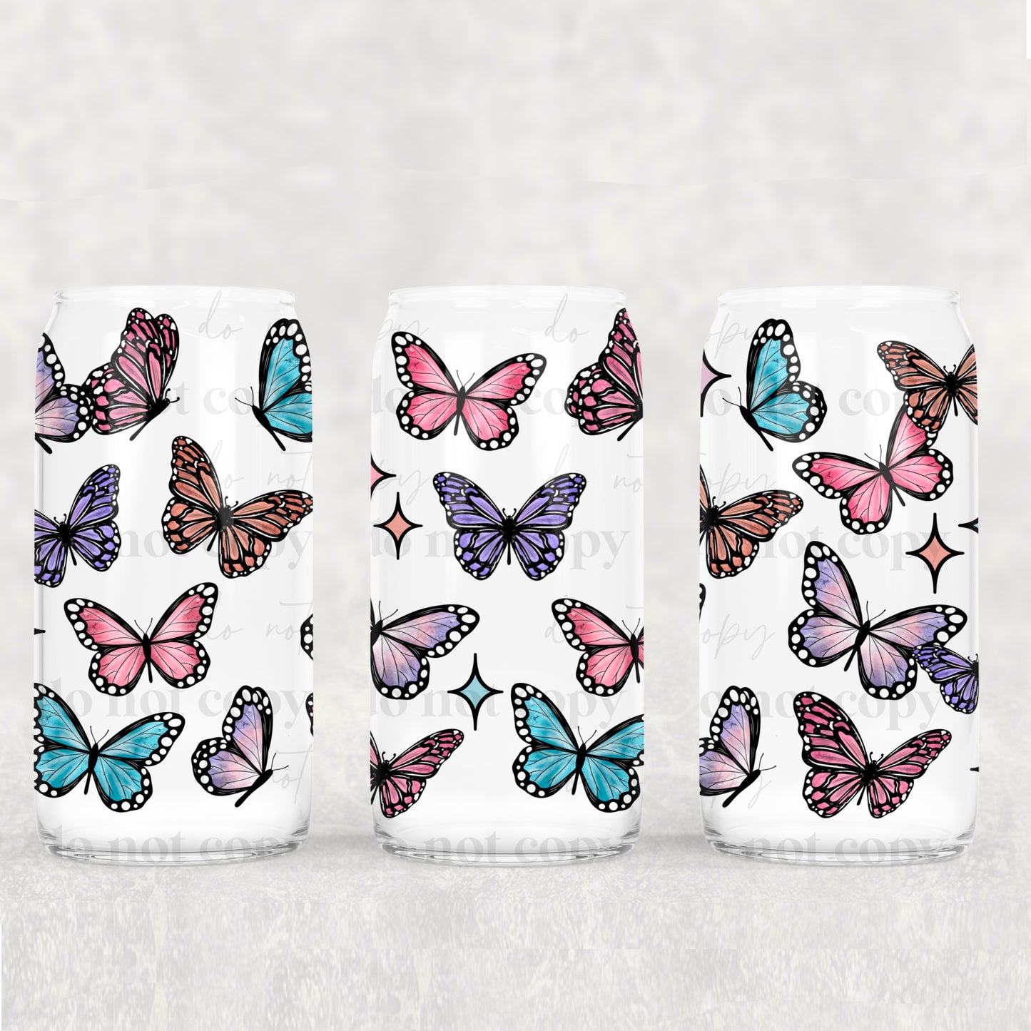 Beautiful Butterflies 16 Oz Wrap