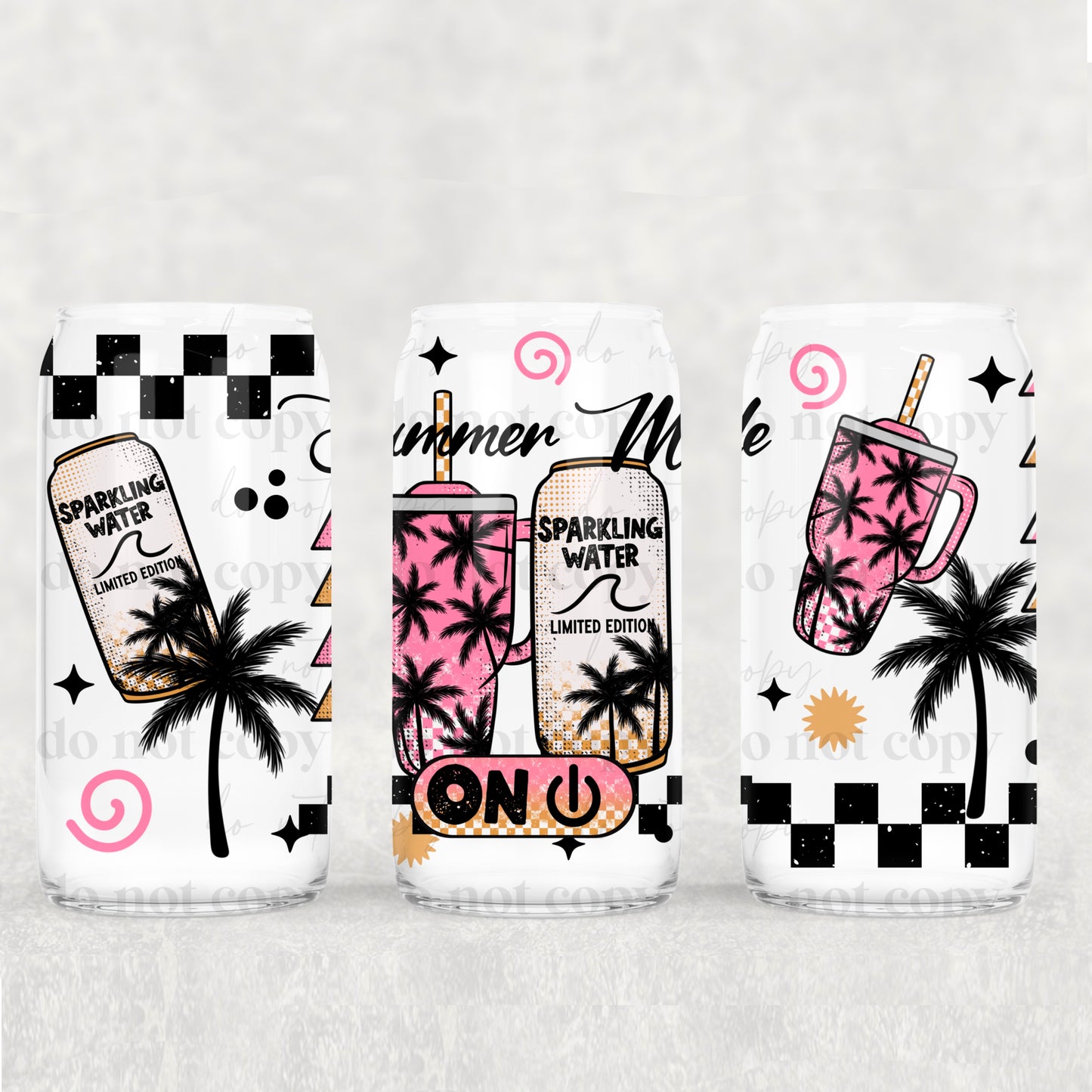 Summer Mode On 16 Oz Wrap - Sparkling Water