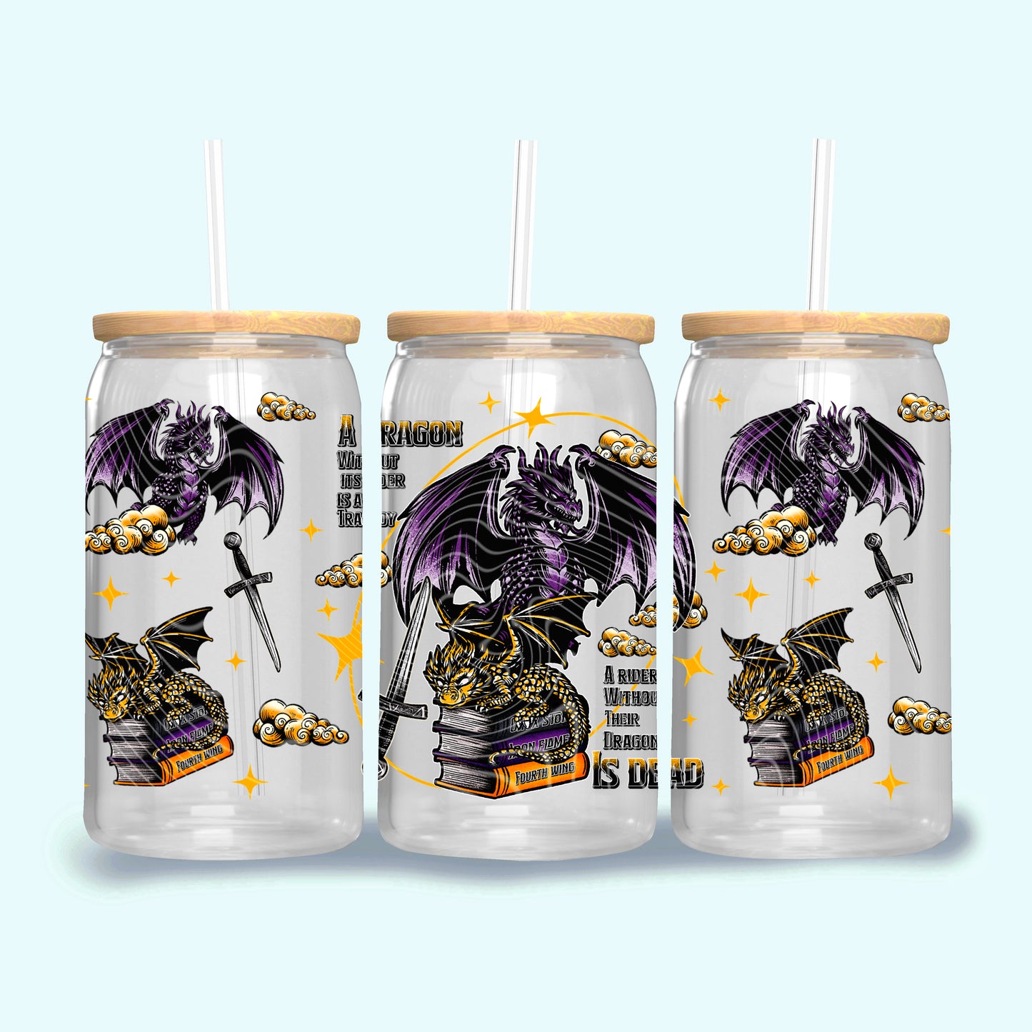 Book Dragons 16 Oz Wrap