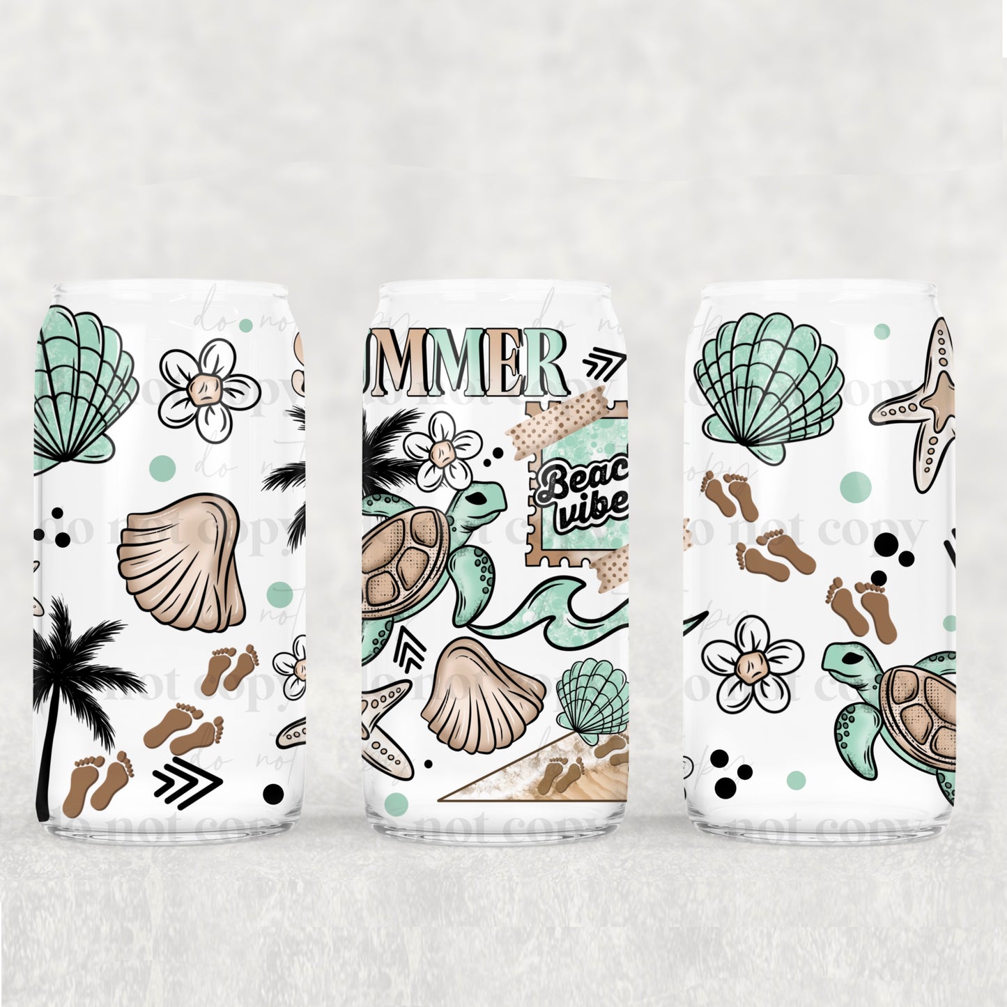 Summer Beach Vibes 16 Oz Wrap