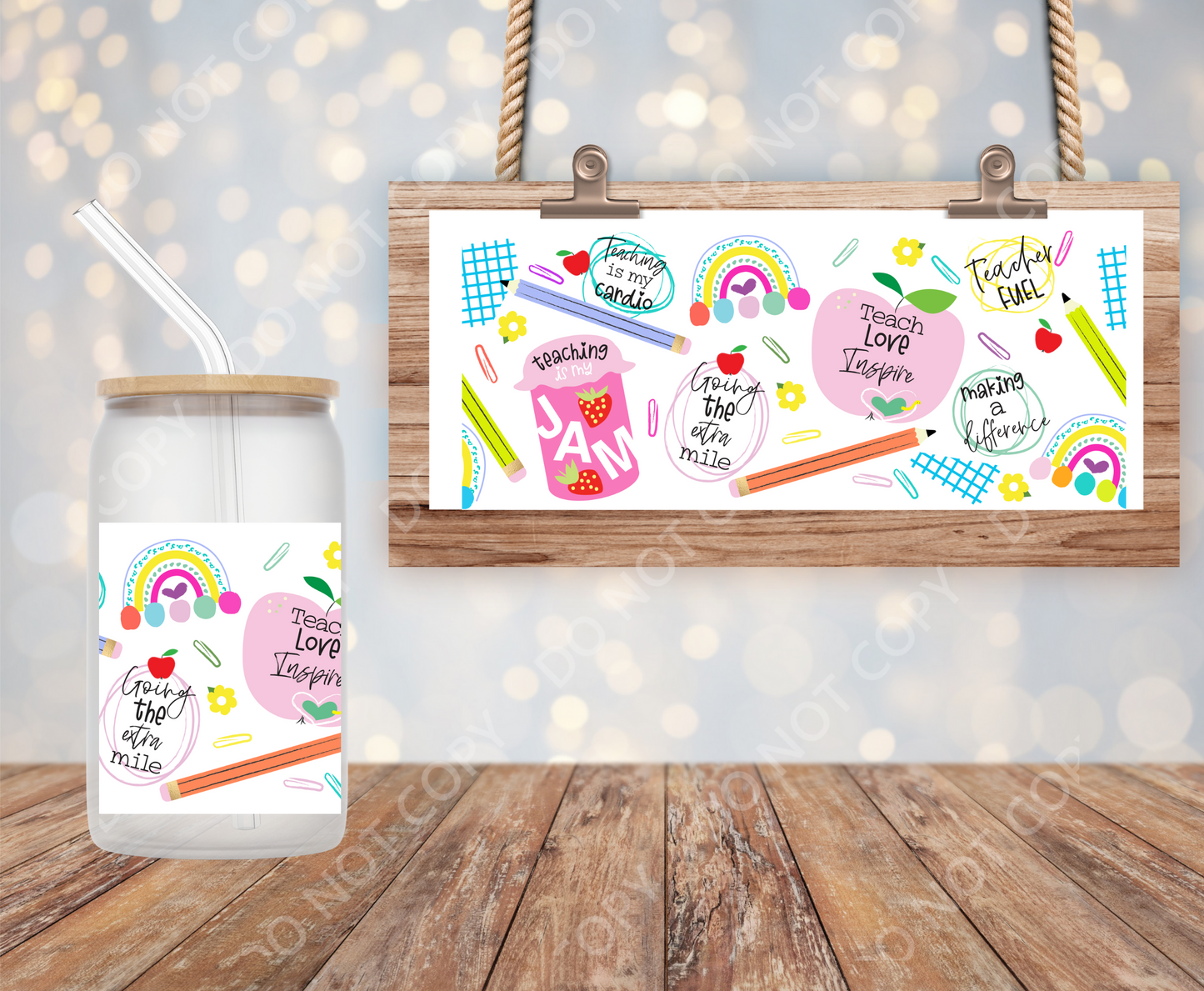 Teach Love Inspire 16oz wrap