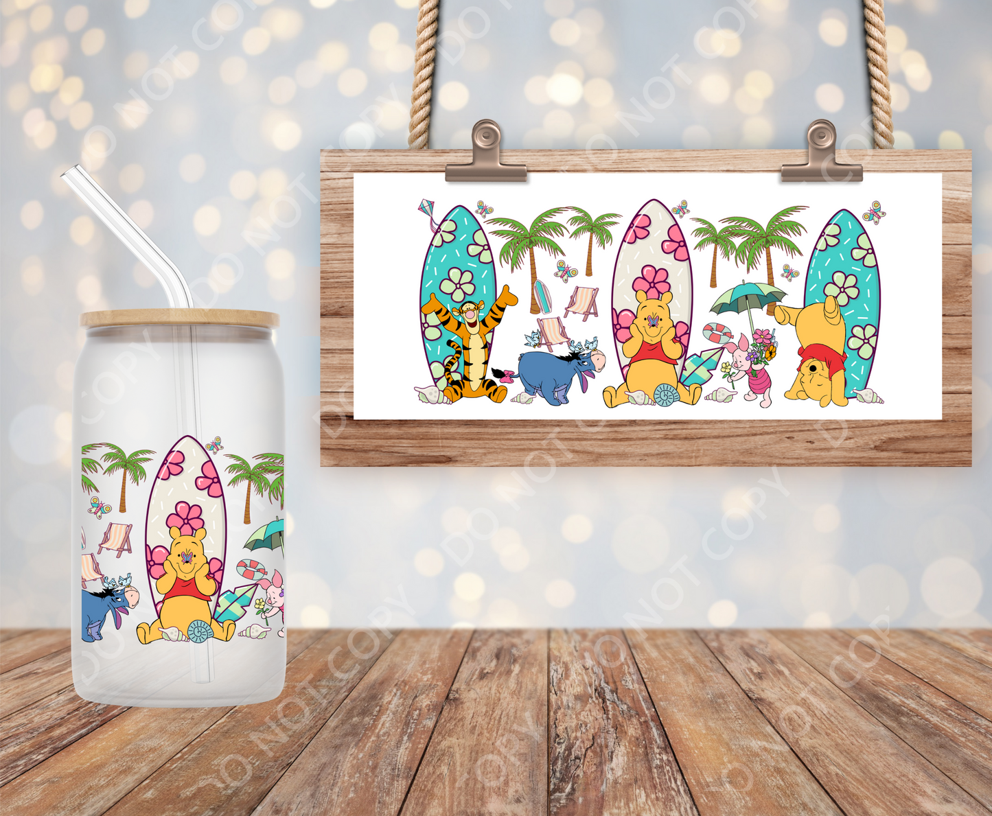 Surf Pooh 16oz wrap