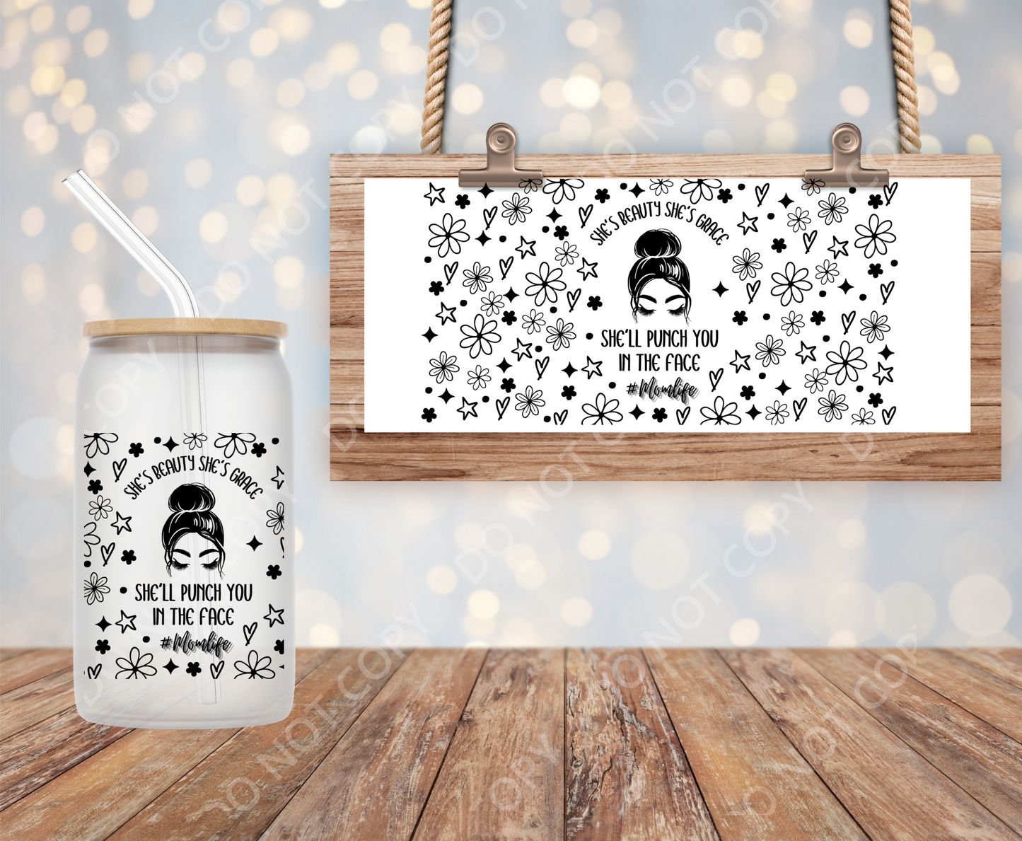 She Beauty she Grace 16oz Wrap