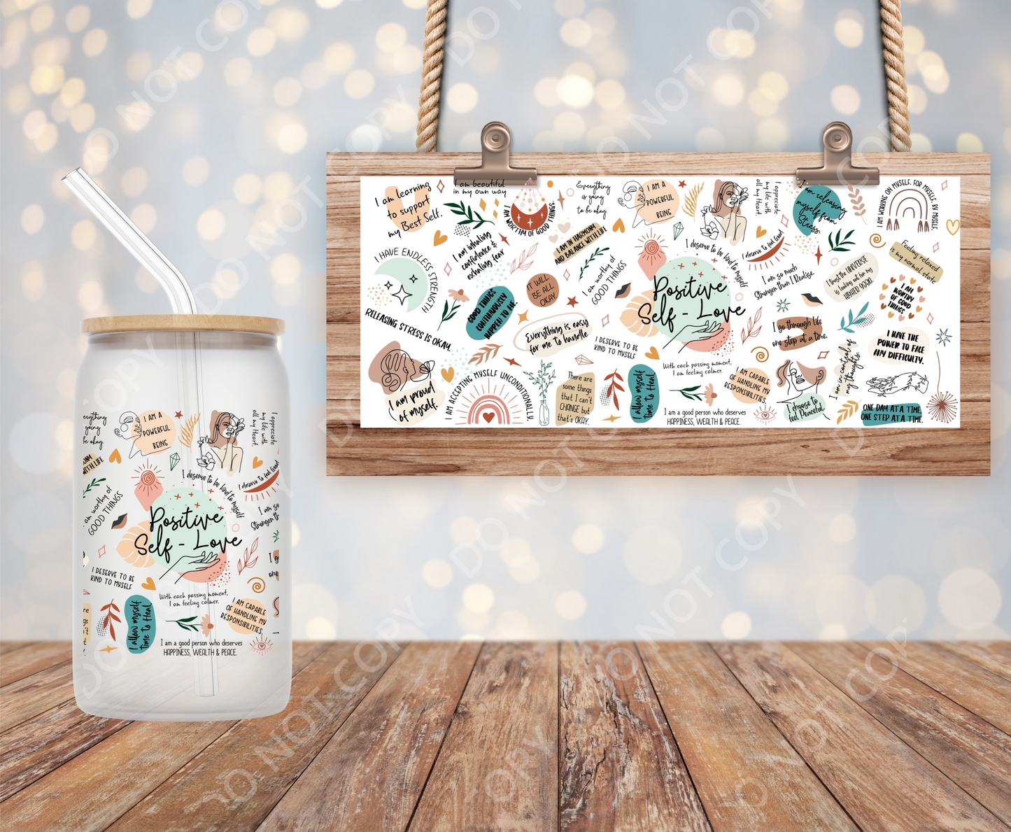 Positive Self Love 16oz wrap