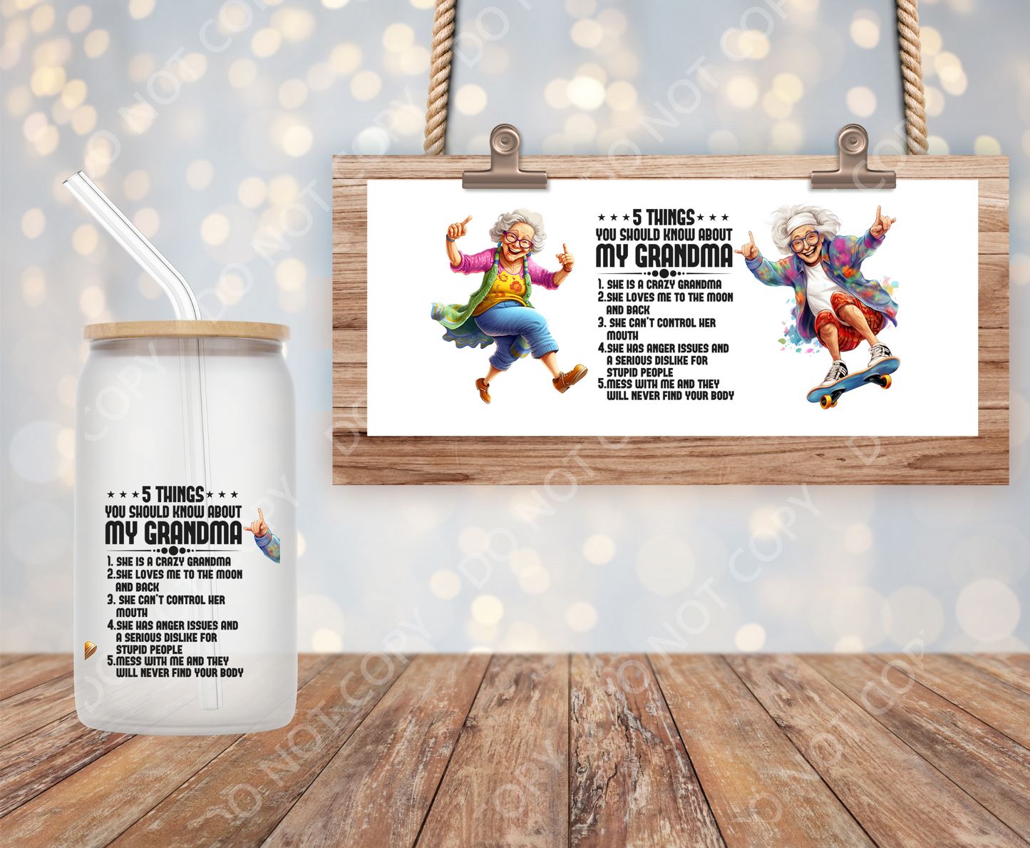 My Grandma 16oz Wrap