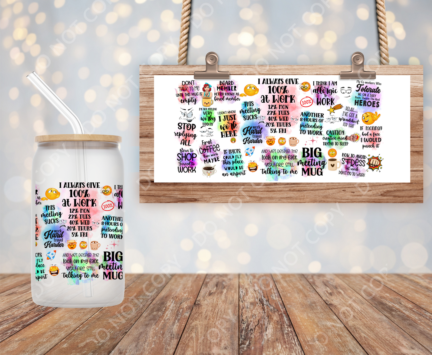 Funny Office 16oz Wrap