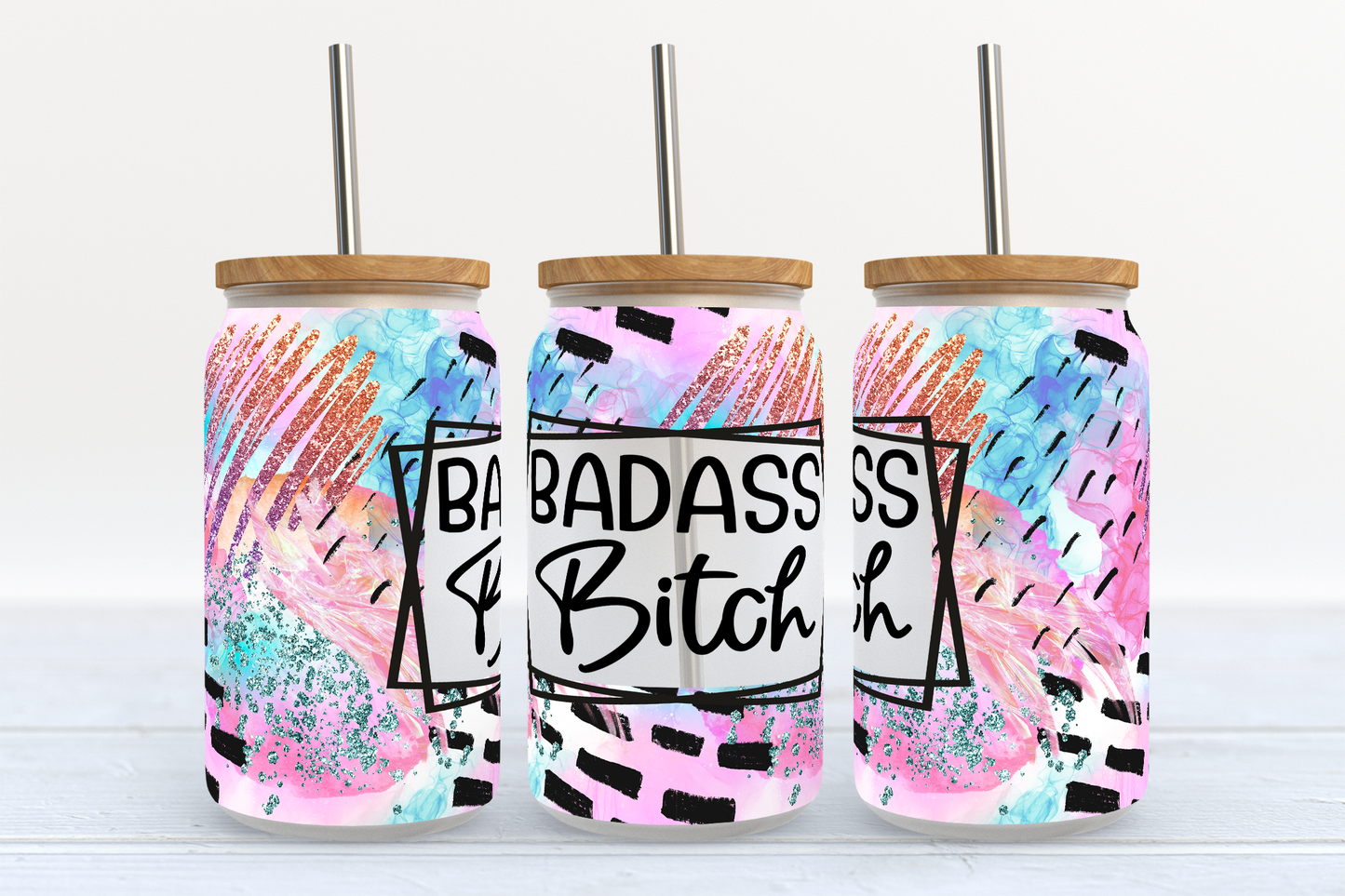 Badass Bitch 16oz Wrap