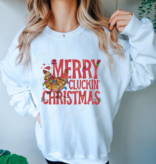 Merry Cluckin Christmas - DTF PRINT