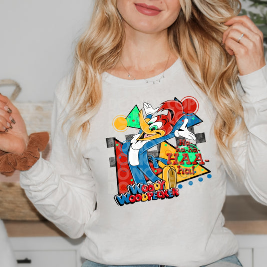 Retro Woodpecker DTF