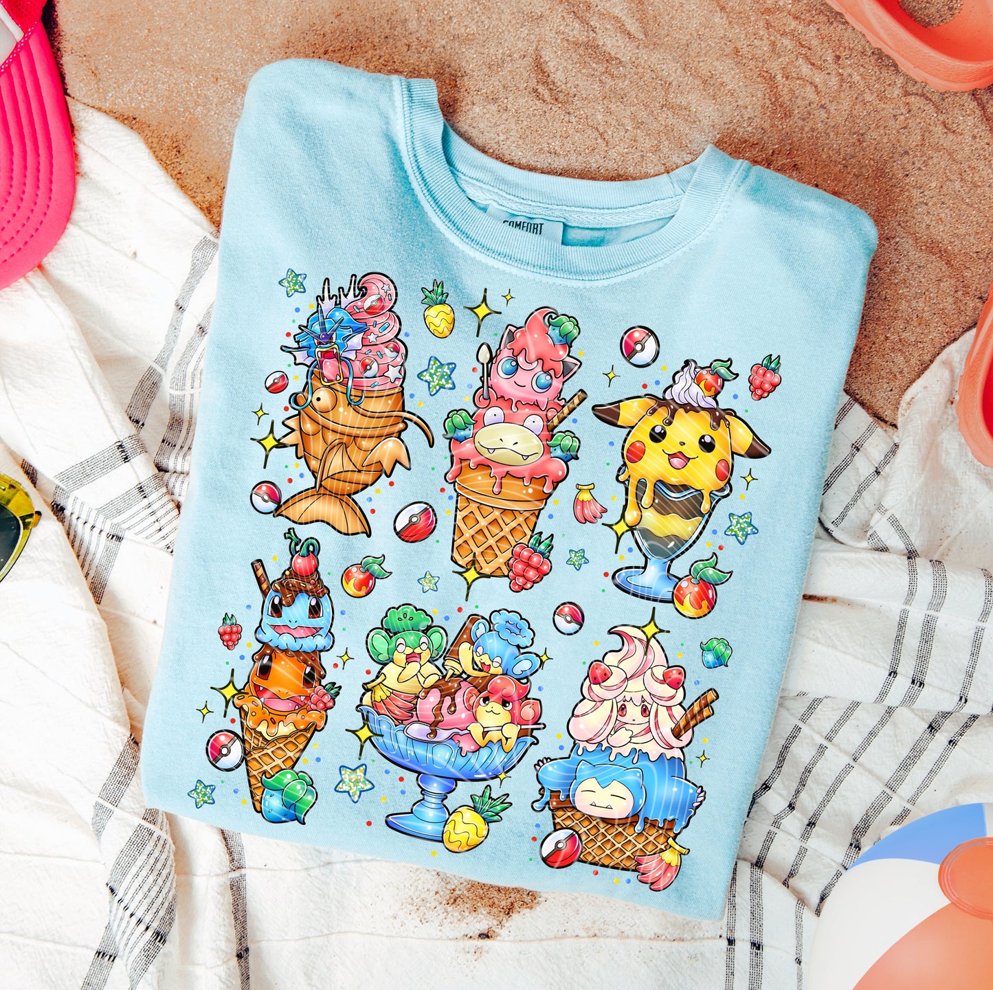 Pocket Monsters Ice Cream DTF