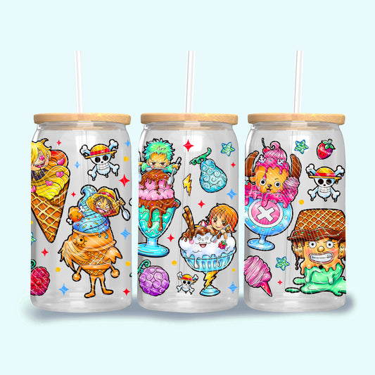 Pirate Captain Ice Cream 16 Oz Wrap