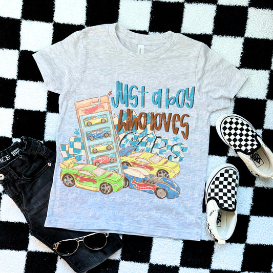 Just A Boy Who Loves Cars DTF