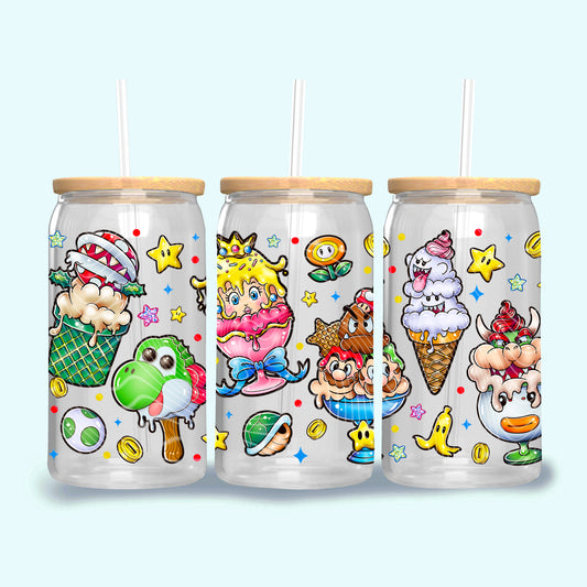 Video Game Plumbers Ice Cream 16 Oz Wrap