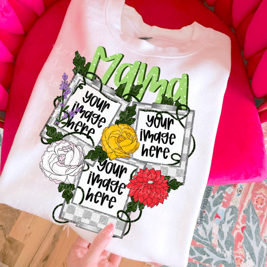Floral Frames Mama DTF