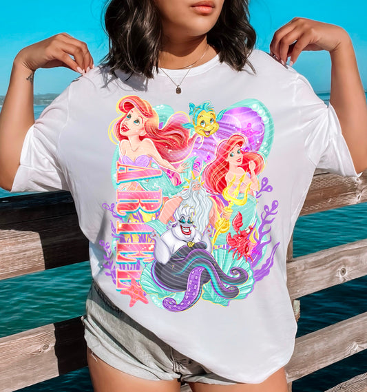 1989 Mermaid Princess DTF w/ Father & Text