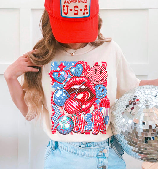 Retro USA DTF - Blue Version