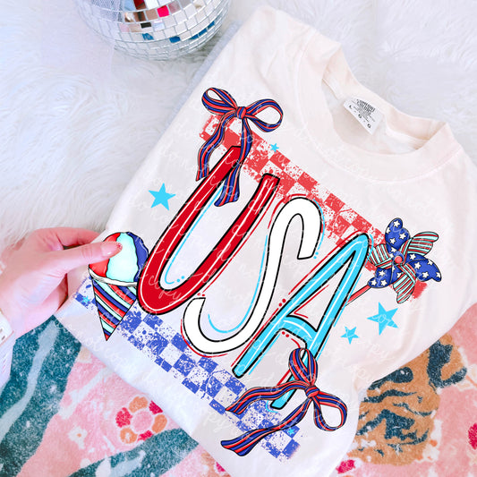 USA Snow Cone & Spinner DTF