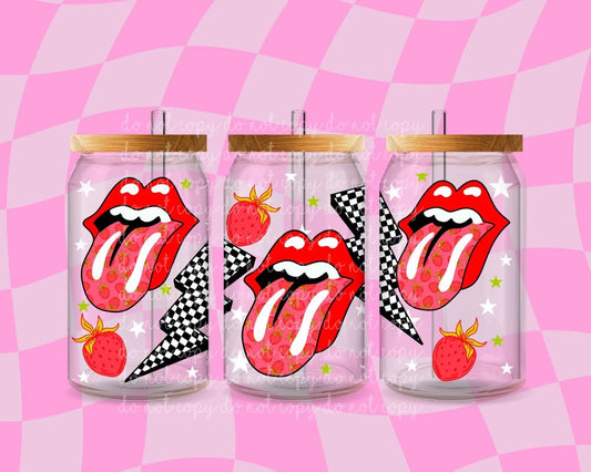 Strawberry Tongue 16 Oz Wrap