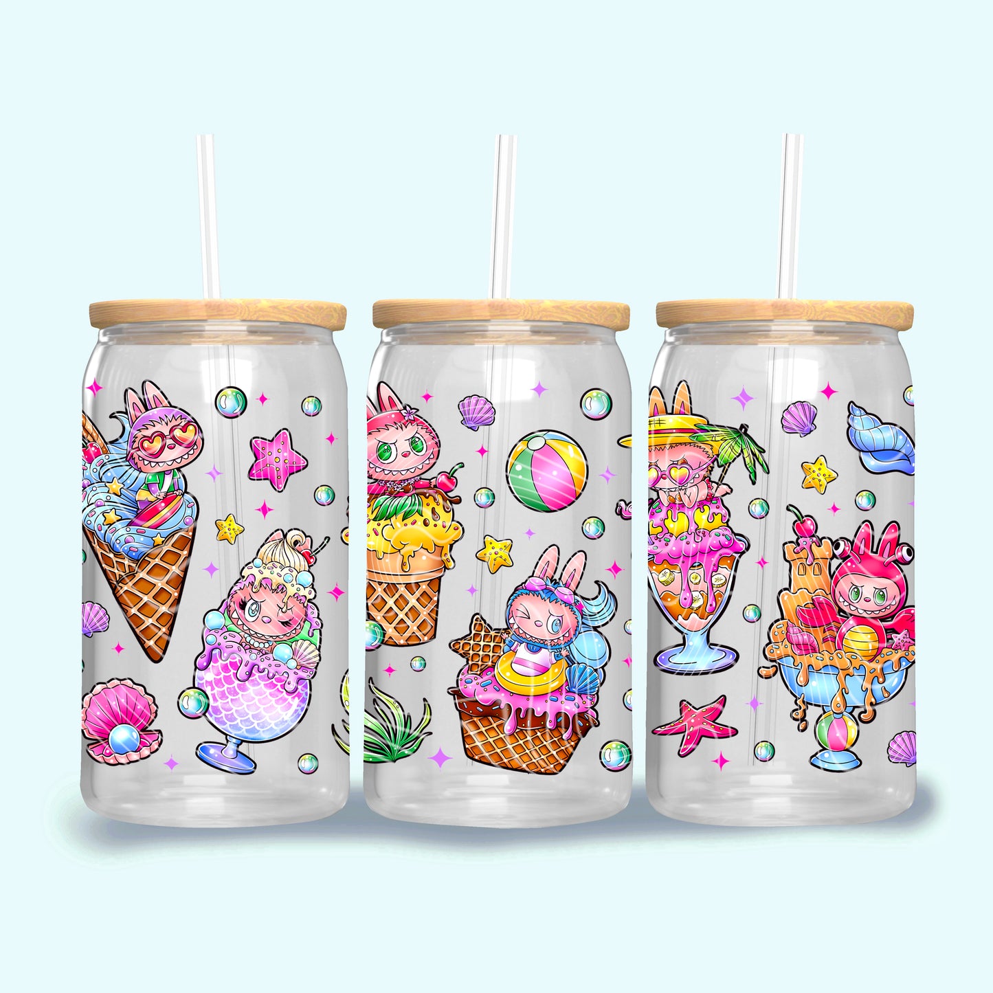 Monsters Ice Cream 16 Oz Wrap
