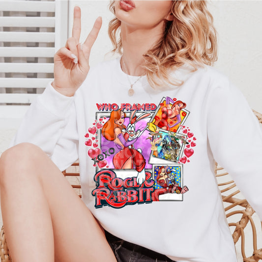 Framed Bunny DTF