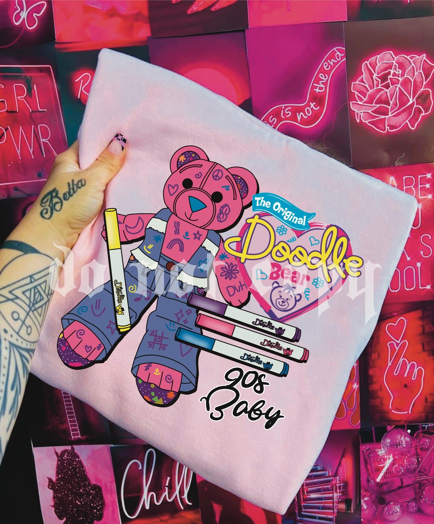 Doodle bear 90s baby