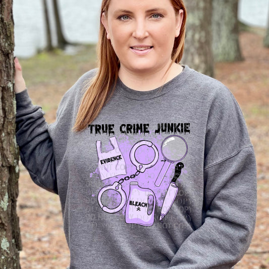 True Crime Junkie -DTF PRINT