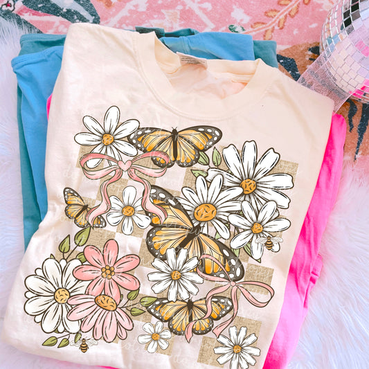Butterflies and Daisies DTF
