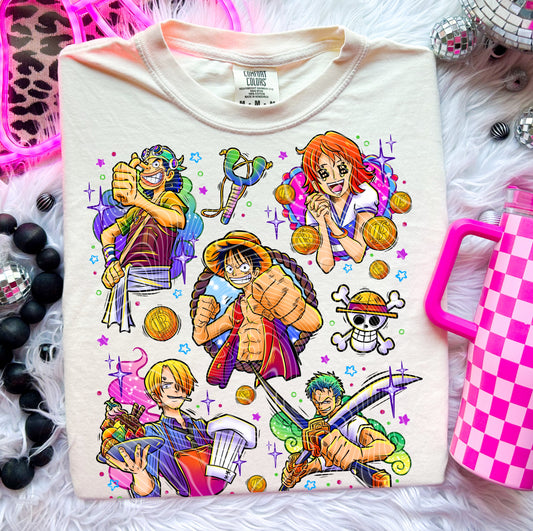 Straw Hats DTF
