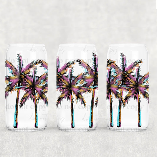 Vibrant Palm Trees 16 Oz Wrap