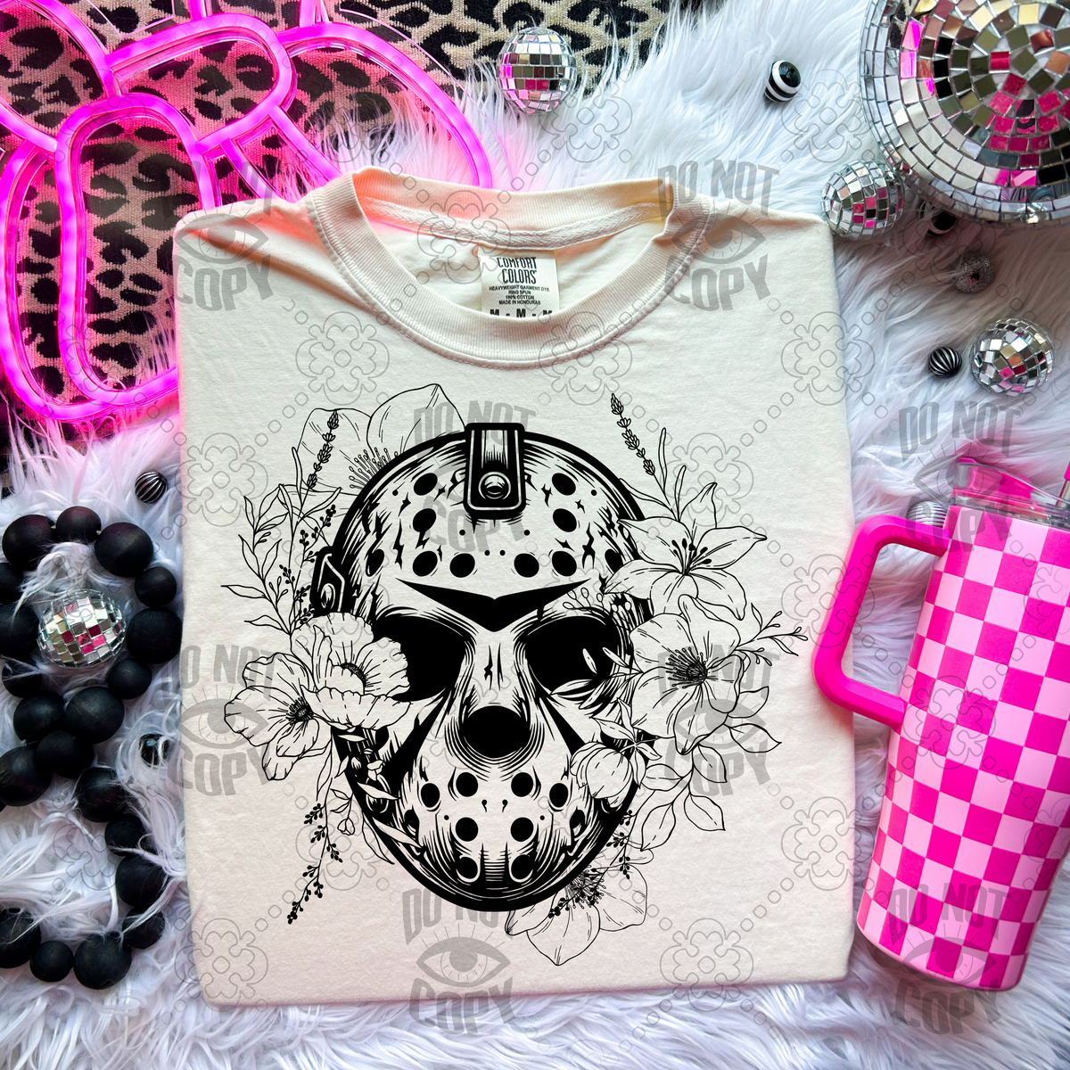 Jason Is One Design Jason Floral DTF - Monochromatic – WestCoast Custom Creations