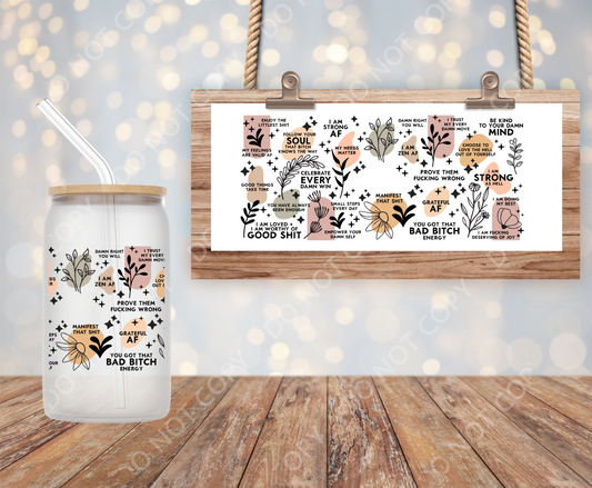 daily reminders VULGAR 16oz wrap