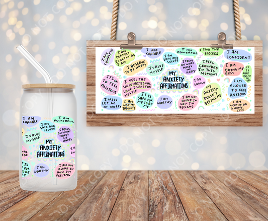 My anxiety affirm  16oz wrap