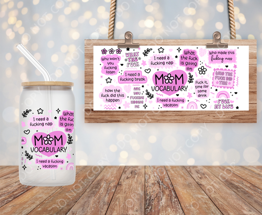 Mom Vocabulary 16oz