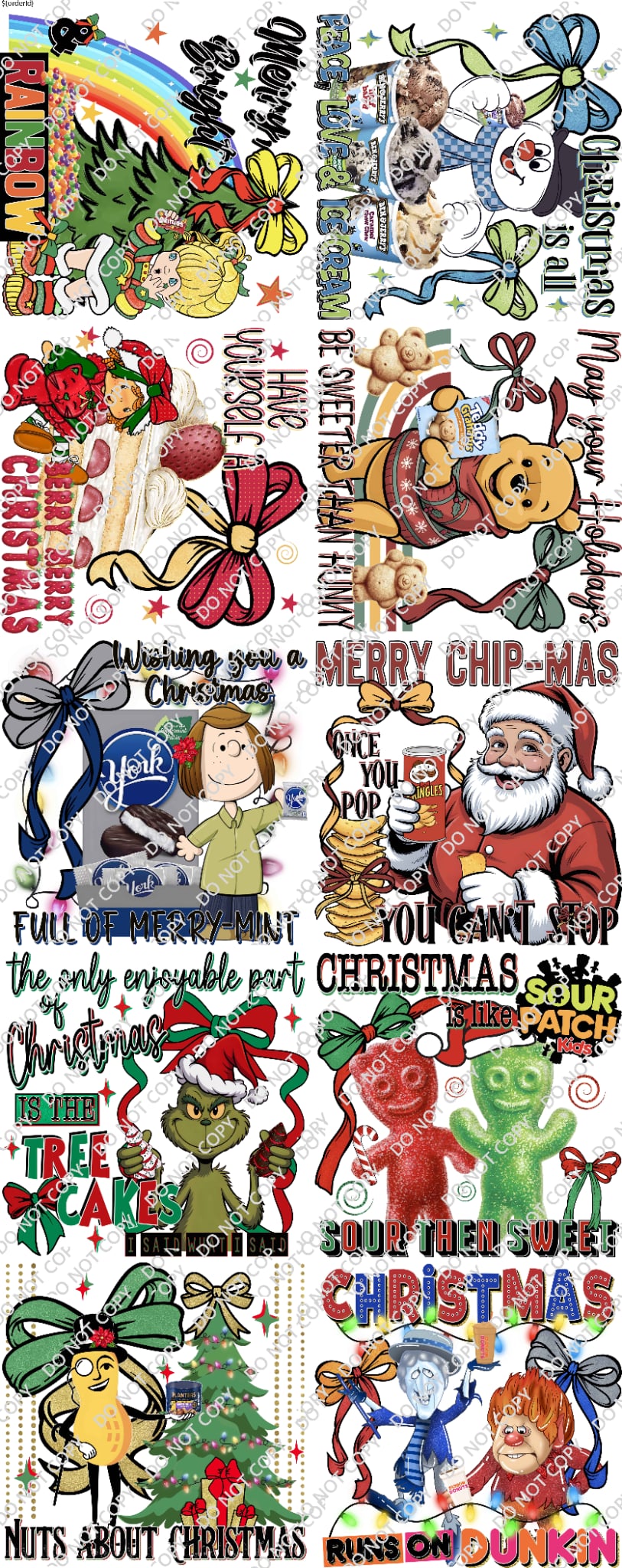 Premade Christmas Gang Sheets TM