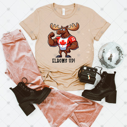 elbows up Moose