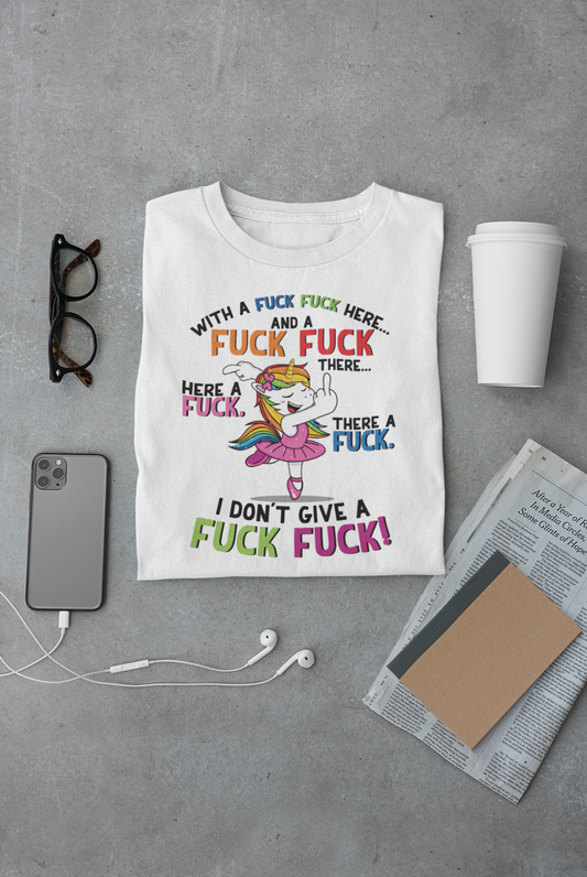 With A Fuck Fuck Here- DTF PRINT